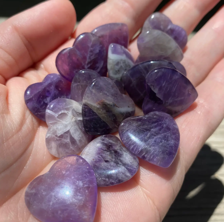 Amethyst Heart Stone
