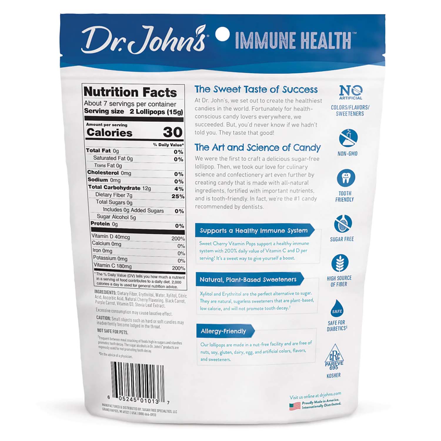 Dr. John's Cherry Vitamin Pops