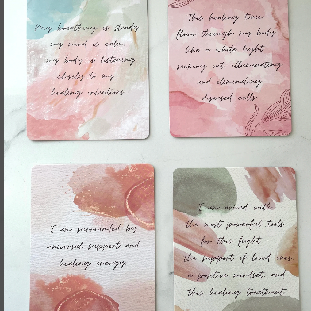 Cancer Warrior Mantra Card Affirmations