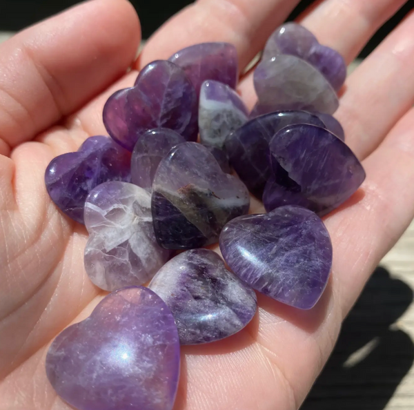 Amethyst Heart Stone