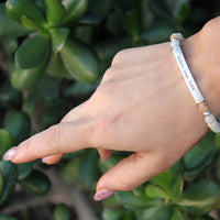 Thumbnail for Natural Stone 'Believe-Hope-Faith' Bracelet