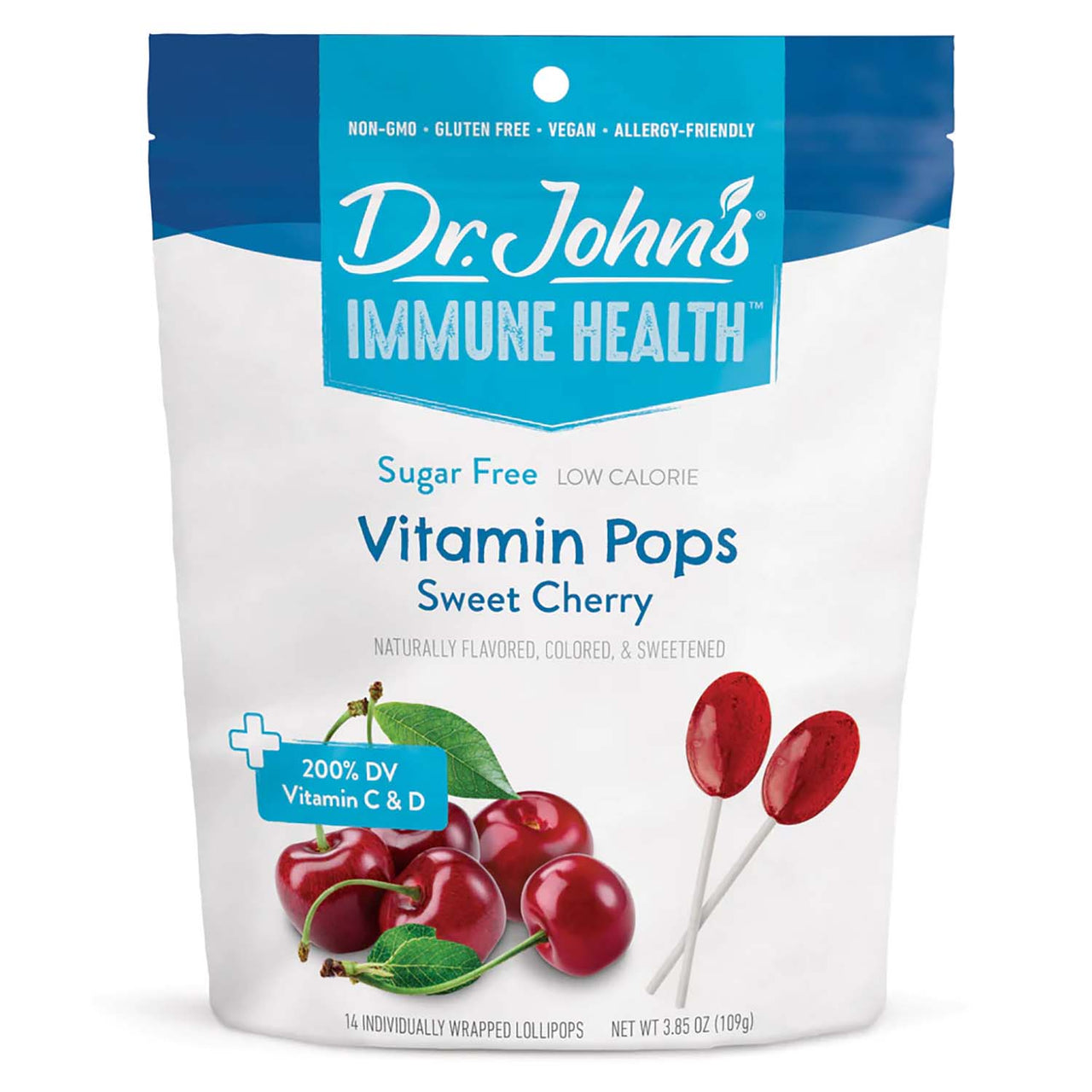 Dr. Johns Cherry Vitamin Pops