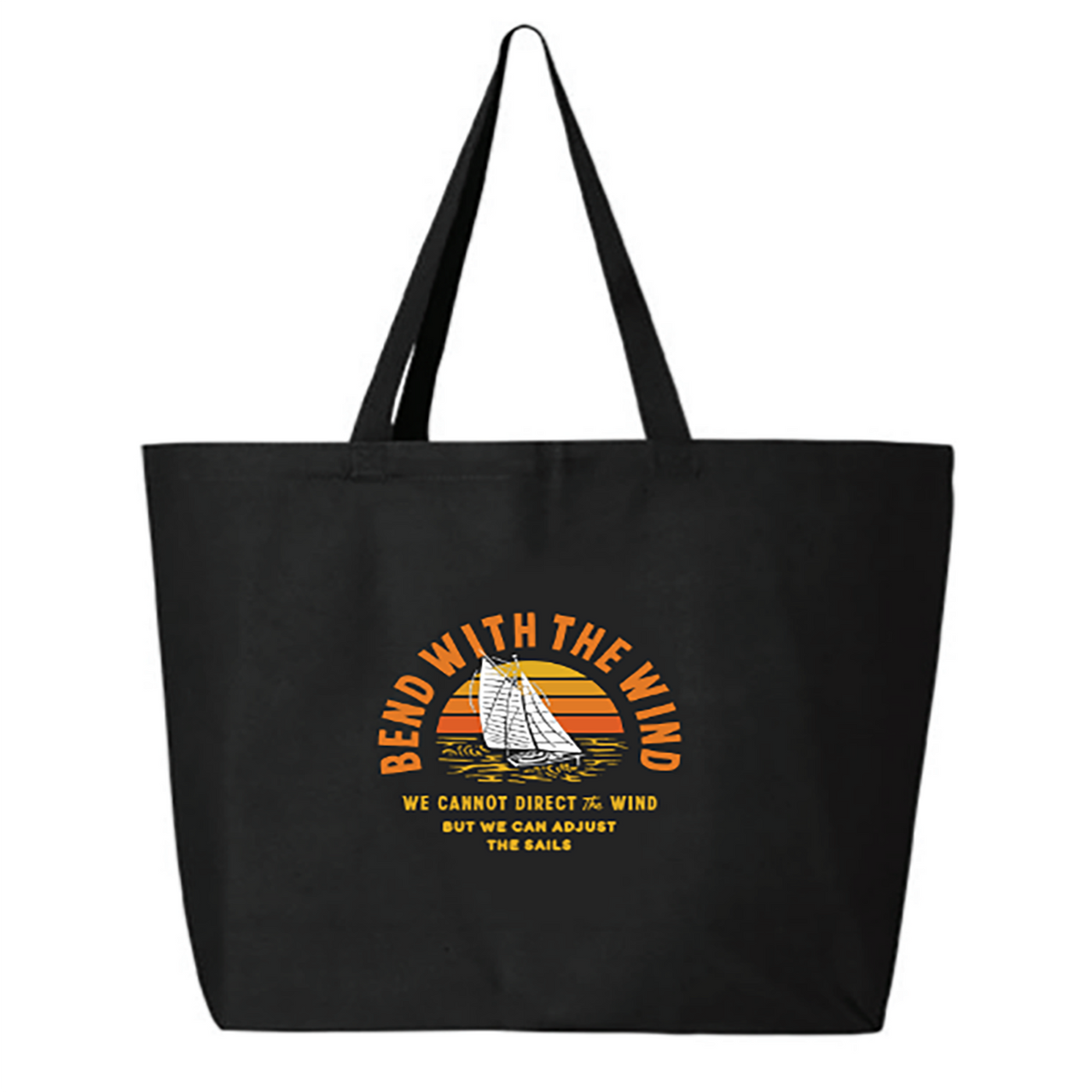 Bend with the Wind Large Tote Bag
